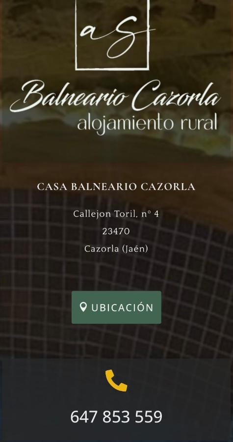 Casa Balneario Cazorla Villa Eksteriør billede